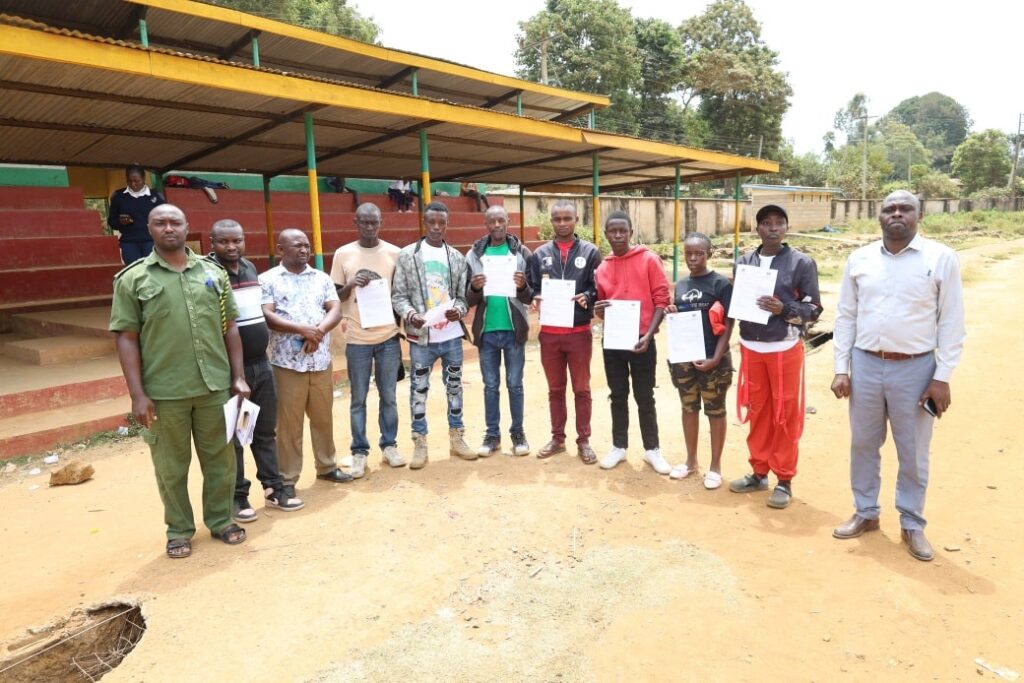 Today is second day of the recruitment exercise in Tigania region