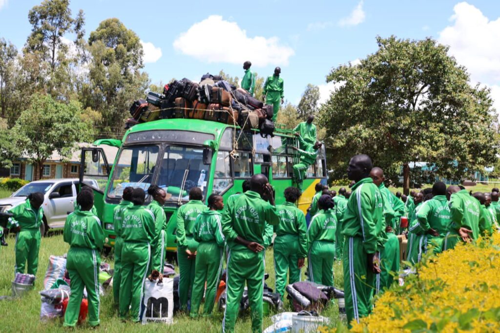 The third Group of the Meru Youth Service has officially departed the training center to community service