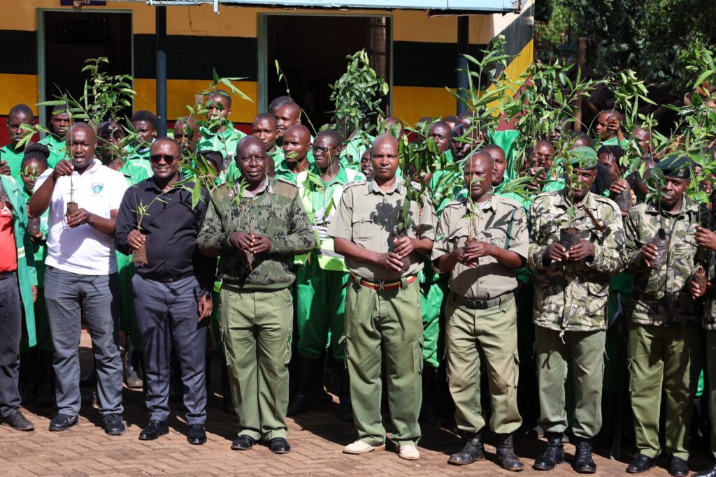 MYS recruits took part in a meaningful tree planting exercise at Meru Maximum Prison