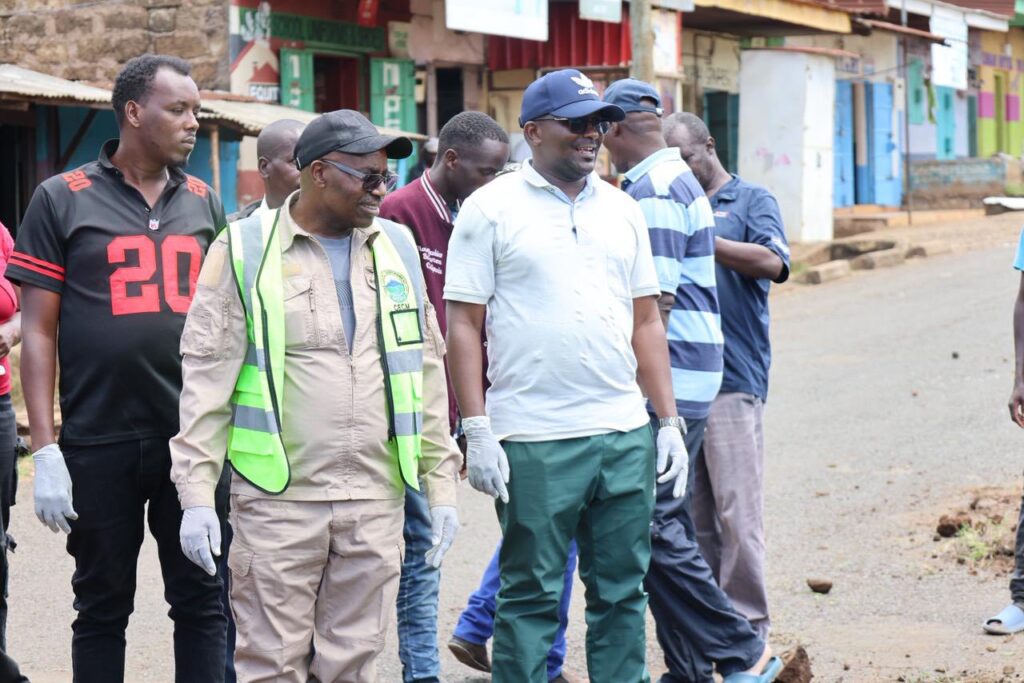 CECM for Roads, Energy, and Transport, who also serves as the Acting County Secretary, David Baariu, today took part in a successful clean-up exercise